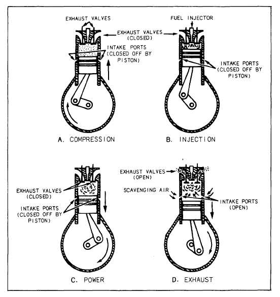 the 2 stroke cycle